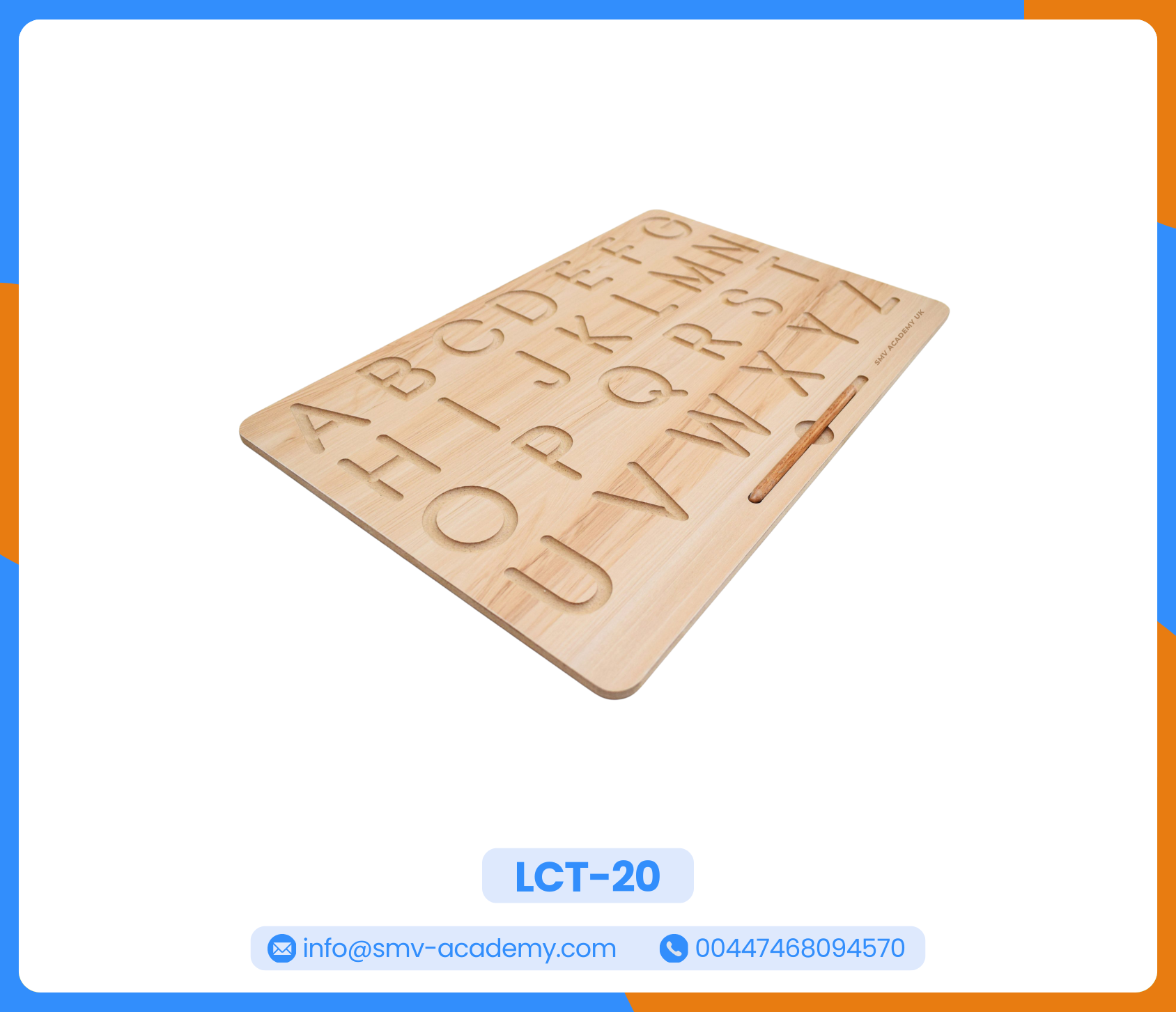 لوحة تتبع الحروف الانجليزية الكبيرة - English Alphabets Tracing Board: Uppercase